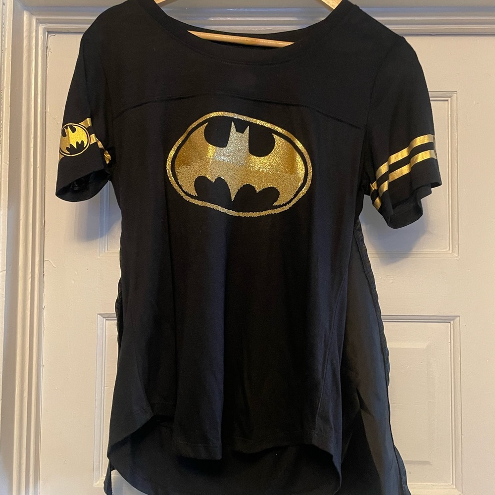 Black and Gold Batman T-Shirt with Skirt